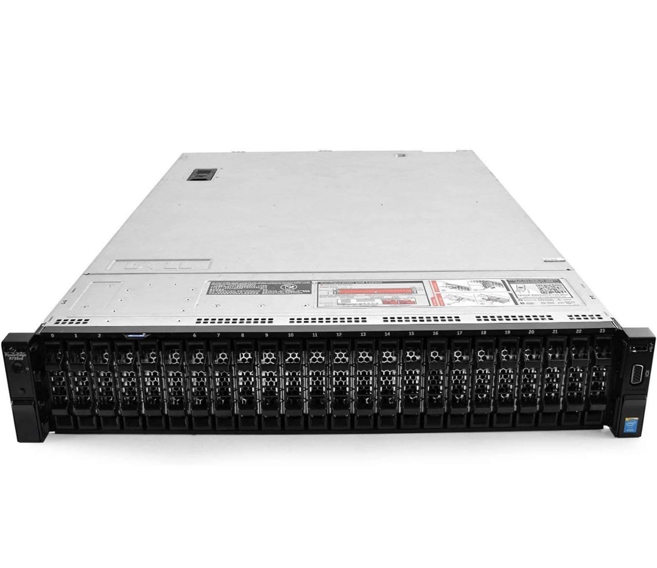 ម៉ាស៊ីន Dell PowerEdge R730XD Server / 2X E5-2680 V3 2.50GHz = 24 Cores / 256GB/H730/24x600GB 10KSAS